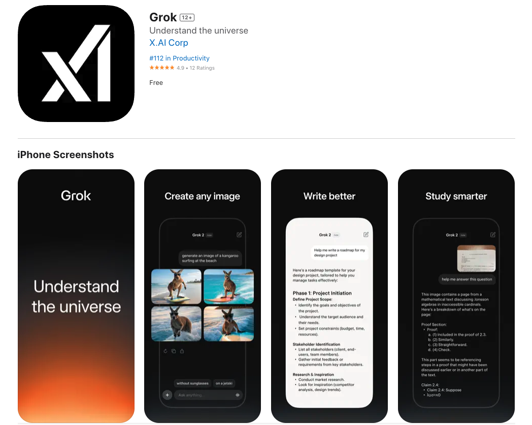 xAI expands Grok’s accessibility with new iOS app and web platform
